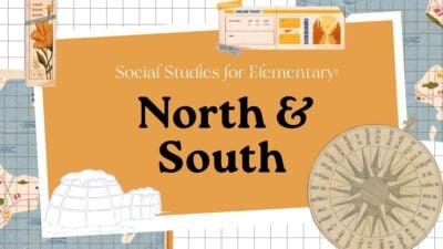 Slides de Estudos Sociais: Norte & Sul para Scrapbook