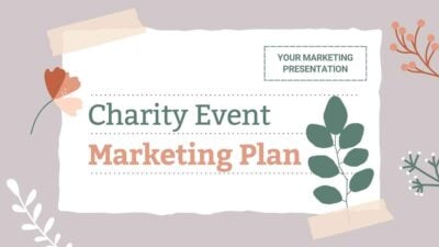 Plants Scrapbook Charity Event Marketing Plan Slides