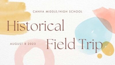 Slides Carnival Google Slides and PowerPoint Template Soft Pastel Minimal Abstract Watercolor Historical Field Trip for MiddleHigh School 2