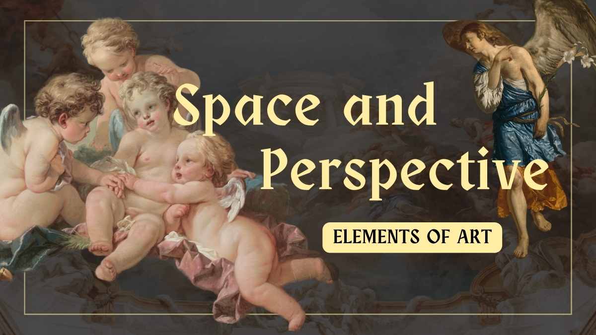 Espaço e Perspectiva: Elementos da Aula de Arte - deslizar 1