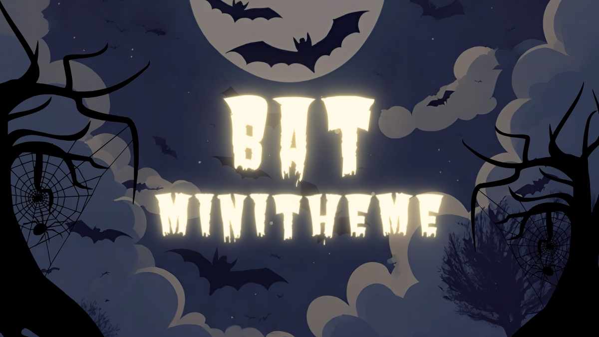 Spooky Halloween Bat Minitheme Slides - slide 1