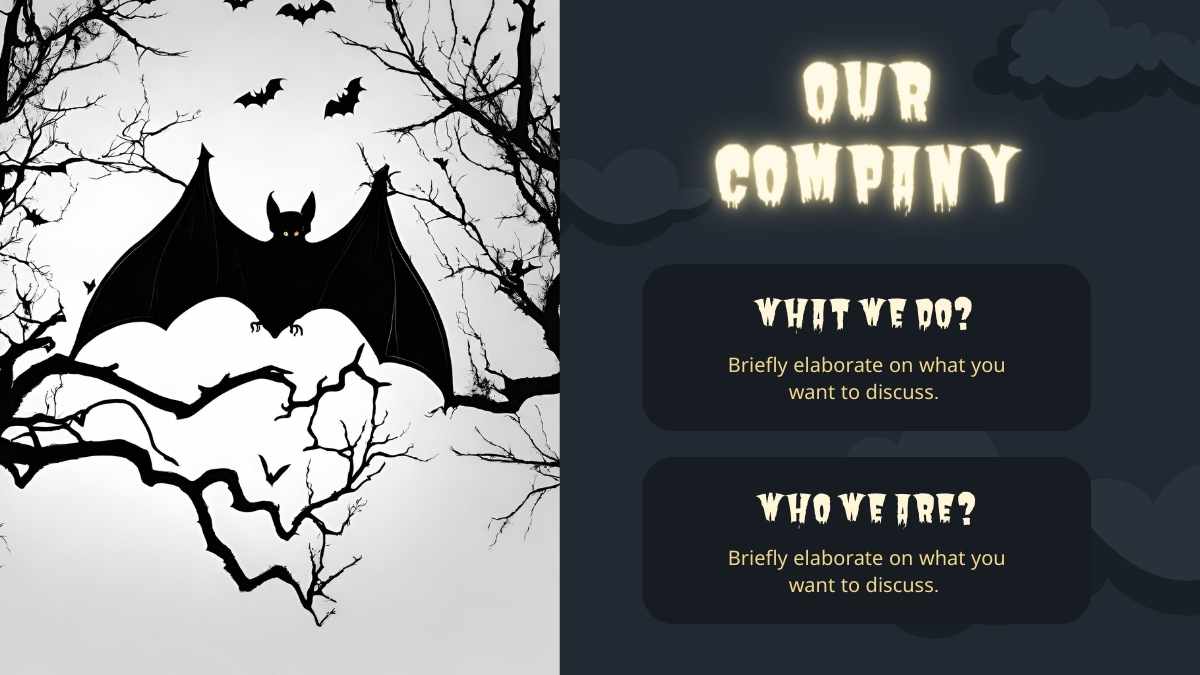 Spooky Halloween Bat Minitheme Slides - slide 7