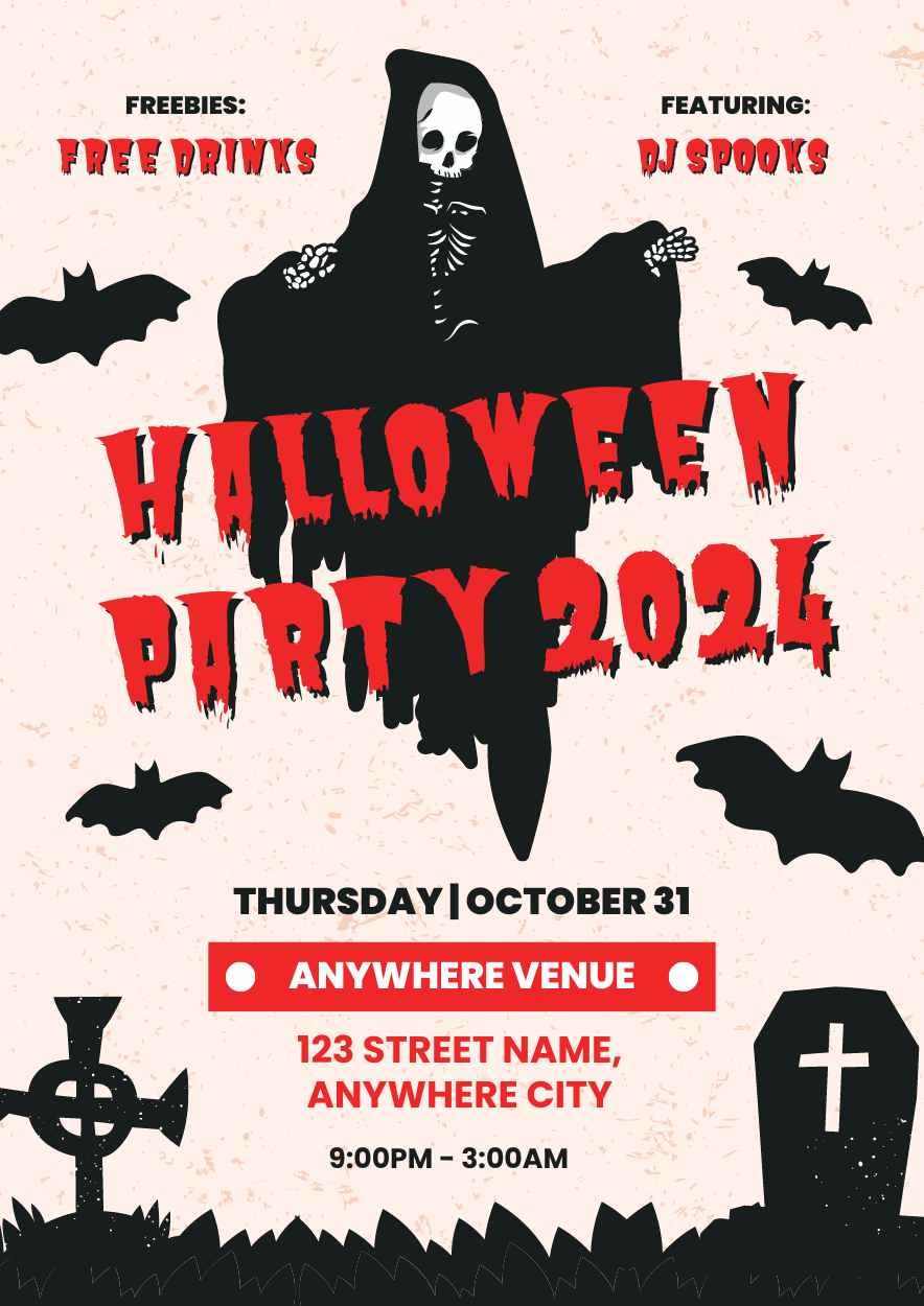 Spooky Halloween Party Invitation - slide 1