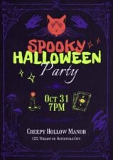 Spooky Halloween Party Poster