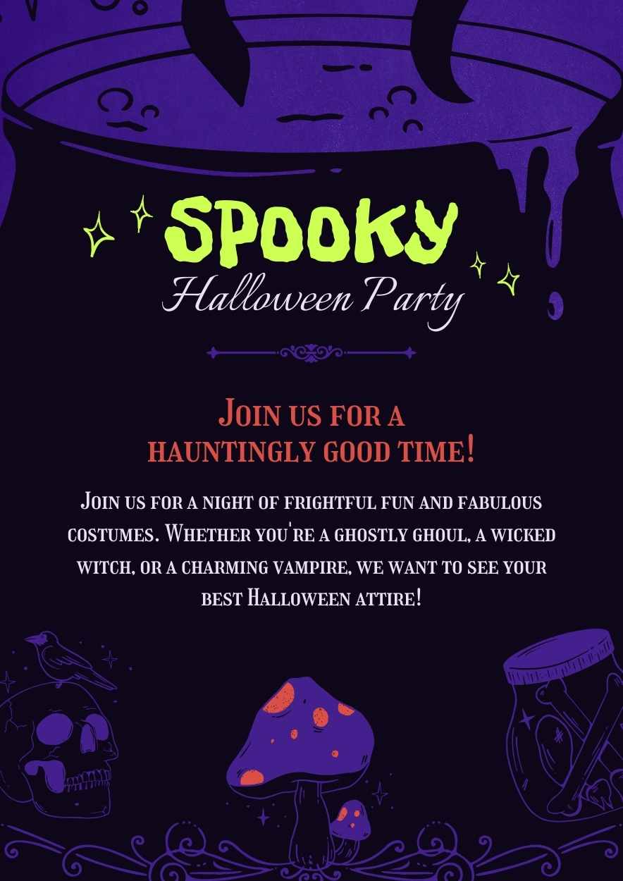 Spooky Halloween Party Poster - slide 3