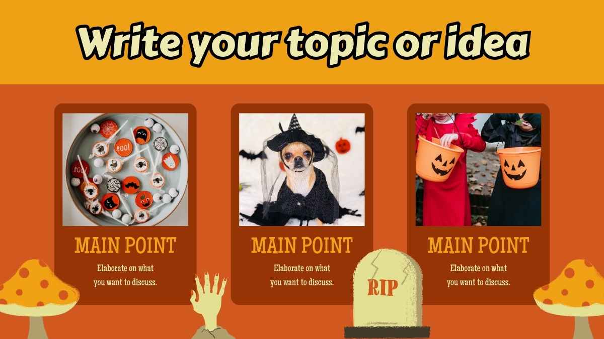 Estrategia de Redes Sociales para una Fiesta de Halloween Espeluznante Plantillas - diapositiva 5