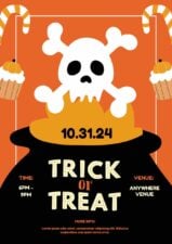 Spooky Trick or Treat Halloween Poster