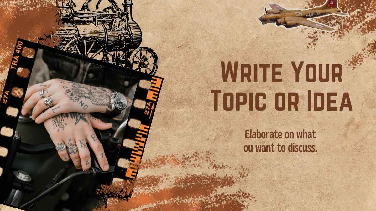 Steampunk Aesthetic Marketing Slides - slide 9