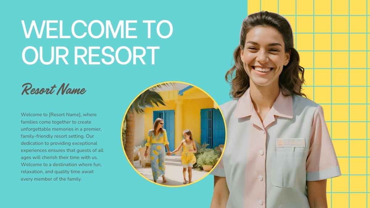 Summer Family-Friendly Resort Business Plan Slides - slide 3