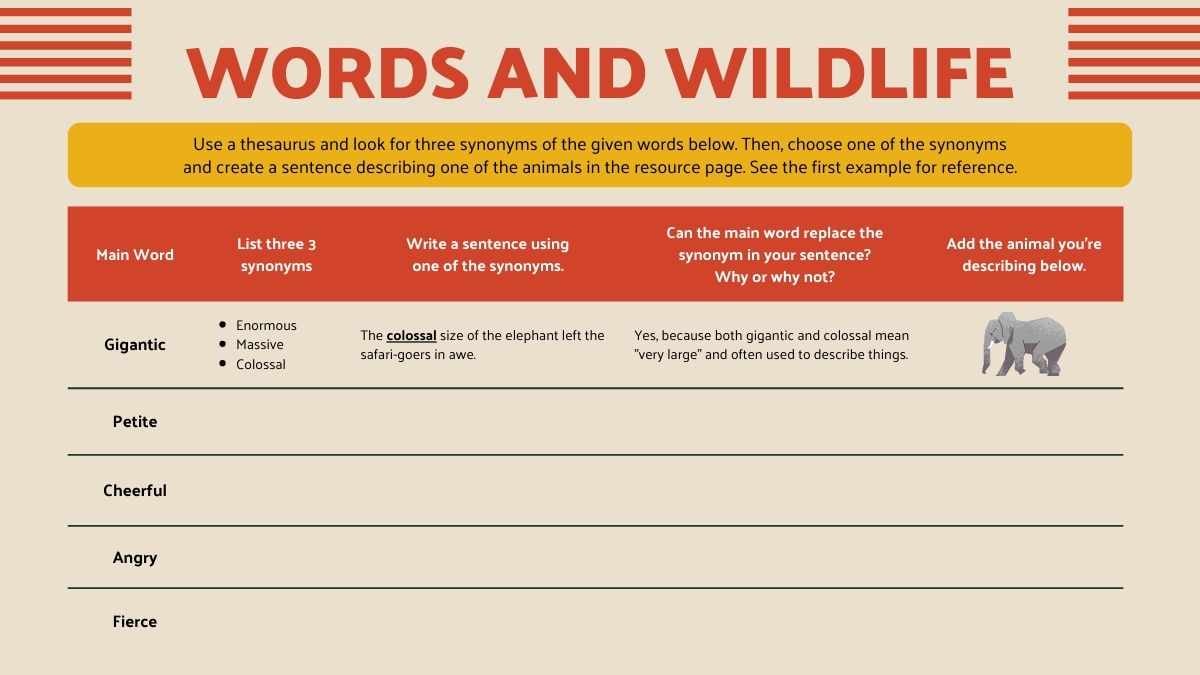 Synonyms, Antonyms and Analogies Lesson for High School - slide 13