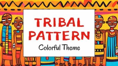 Tribal Colorful Pattern Theme Slides