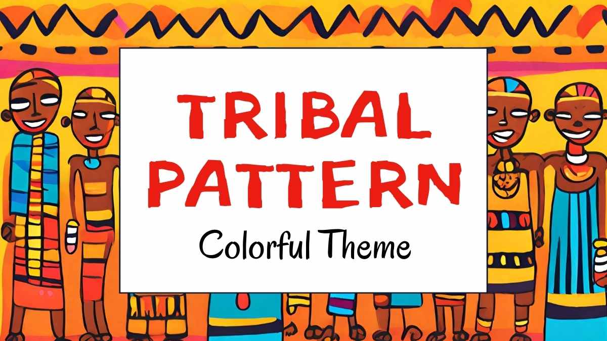 Tribal Colorful Pattern Theme Slides - slide 1