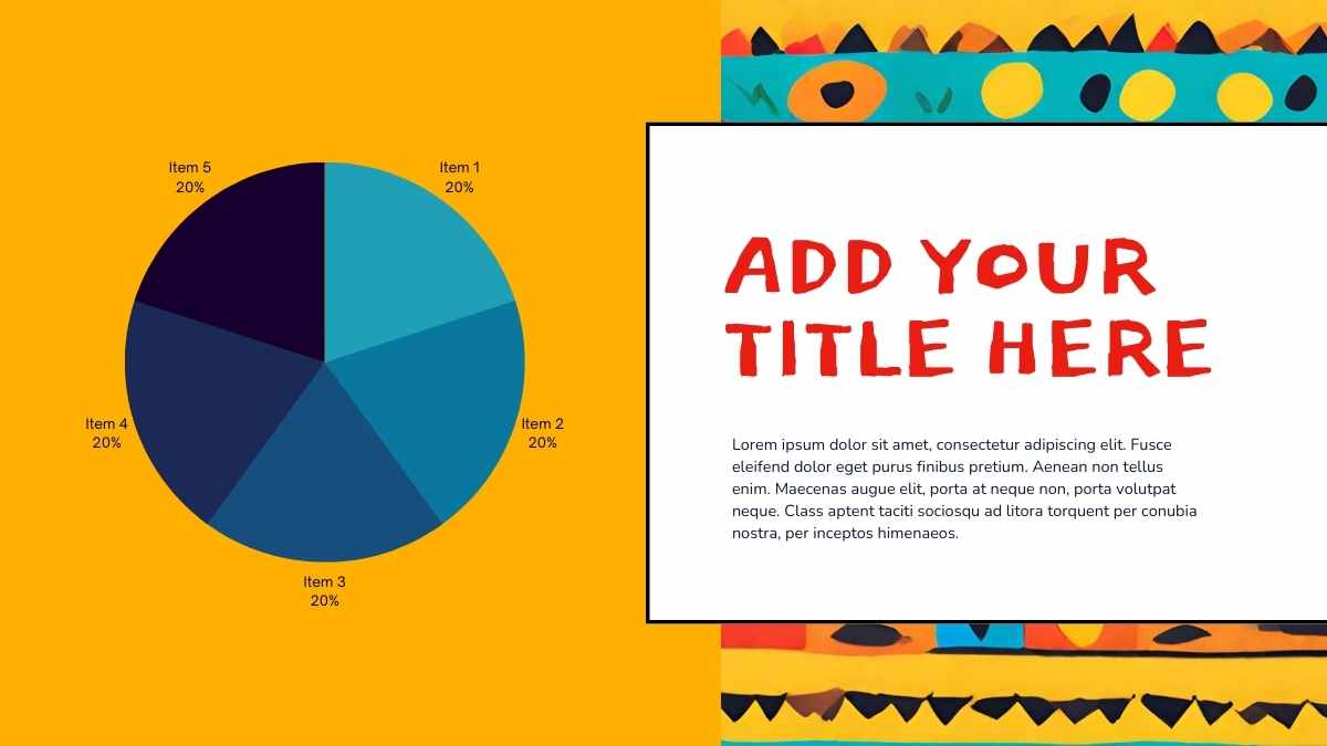 Tribal Colorful Pattern Theme Slides - slide 9