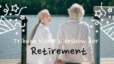 Doodle Tribute Video Slideshow for Retirement