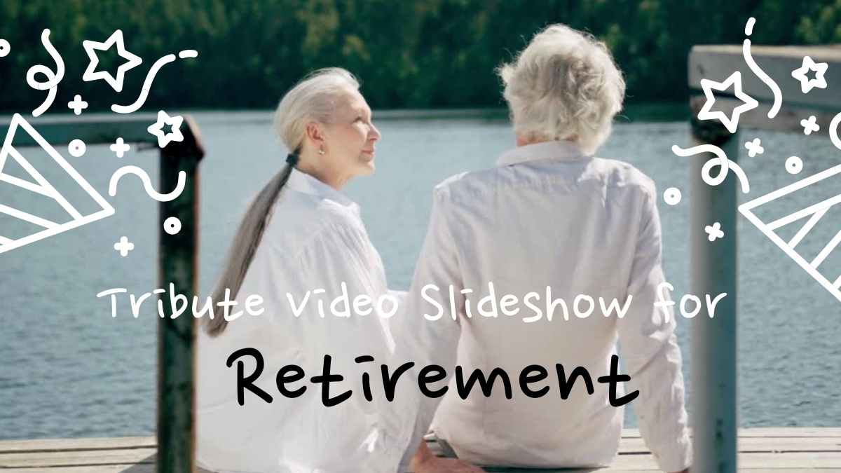 Doodle Tribute Video Slideshow for Retirement - slide 1