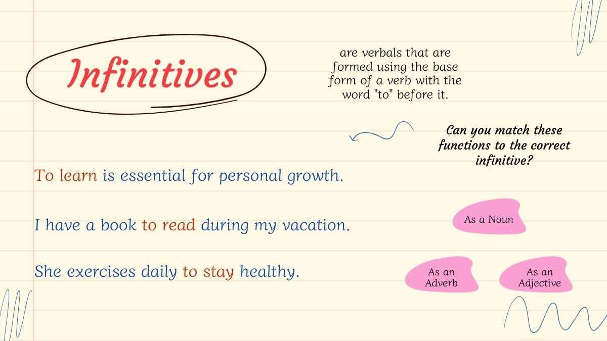 Verbals, Gerunds and Participles Lesson for Middle School - slide 13