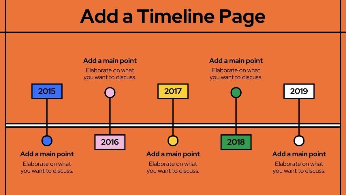 Vertical Timeline Slides - slide 8