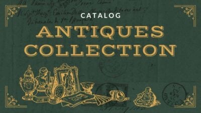 Vintage Antiques Collection Catalog Slides