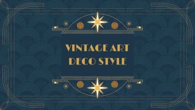 Vintage Art Deco Style Educational Slides