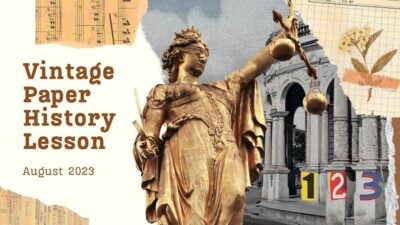 Vintage Collage History Lesson Plan Slides