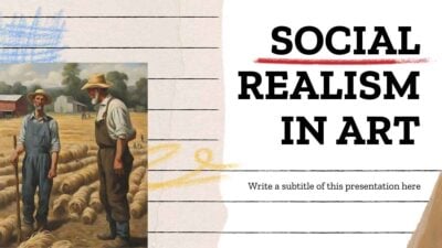 Slides Carnival Google Slides and PowerPoint Template Vintage Collage Social Realism in Art Lesson 1