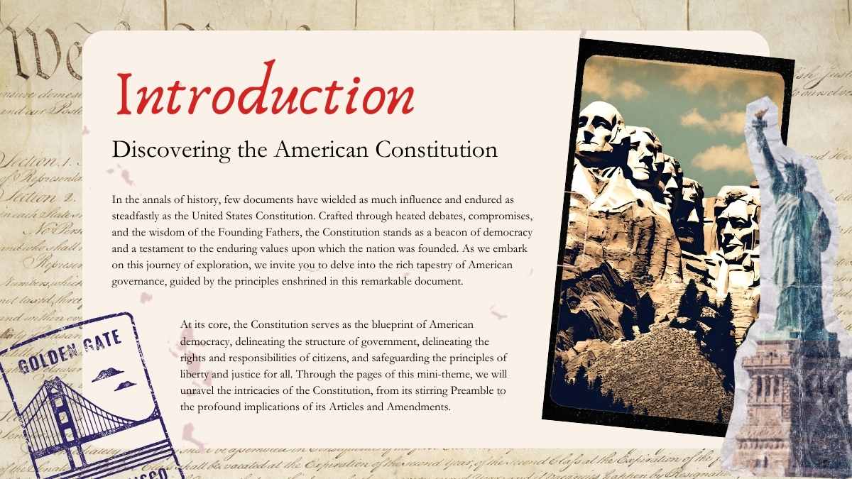 Vintage Constitution Minitheme Slides - slide 3