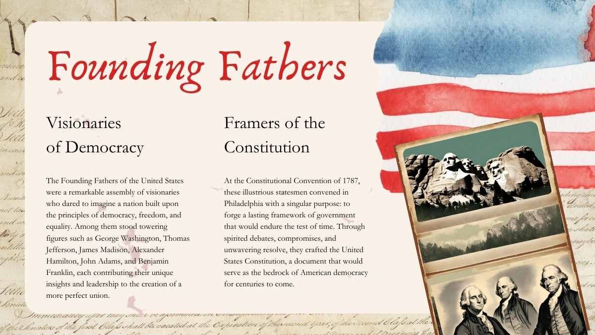 Vintage Constitution Minitheme Slides - diapositiva 5