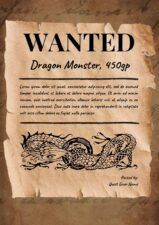 Vintage Dnd Wanted Poster