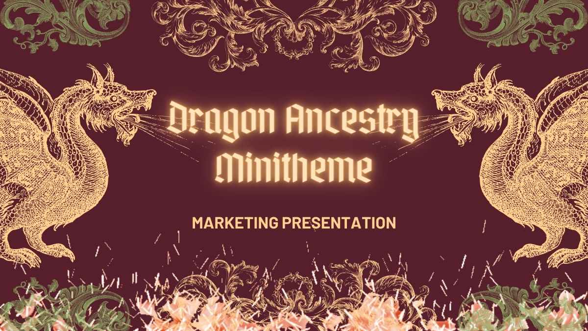 Vintage Dragon Ancestry Minitheme Slides - slide 1