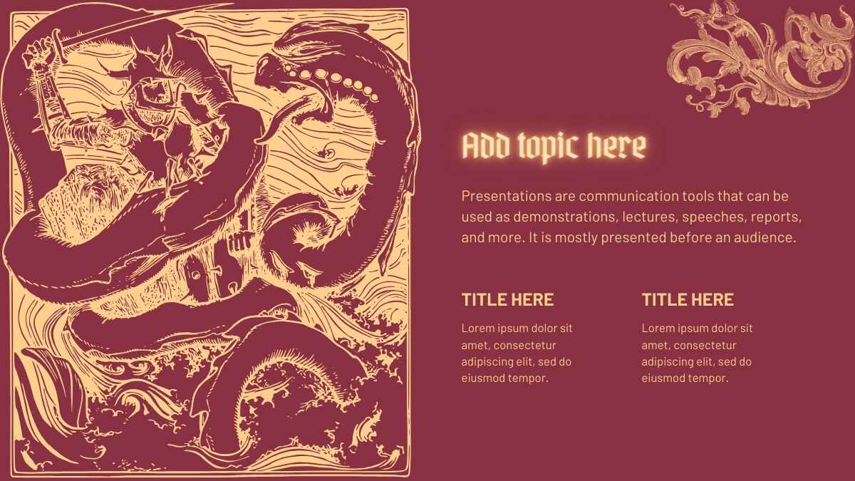 Vintage Dragon Ancestry Minitheme Slides - slide 7