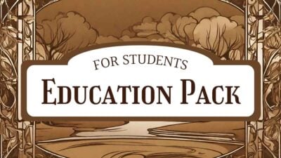 Pack Vintage de Plantillas Educativas para Estudiantes