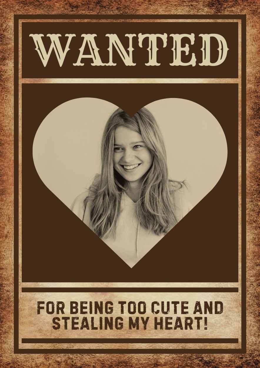 Vintage Fake Wanted Poster - diapositiva 1