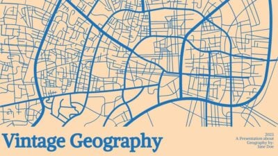 Slides Vintage de Mapas de Geografia