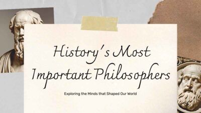 Slides Carnival Google Slides and PowerPoint Template Vintage History's Most Important Philosophers 1