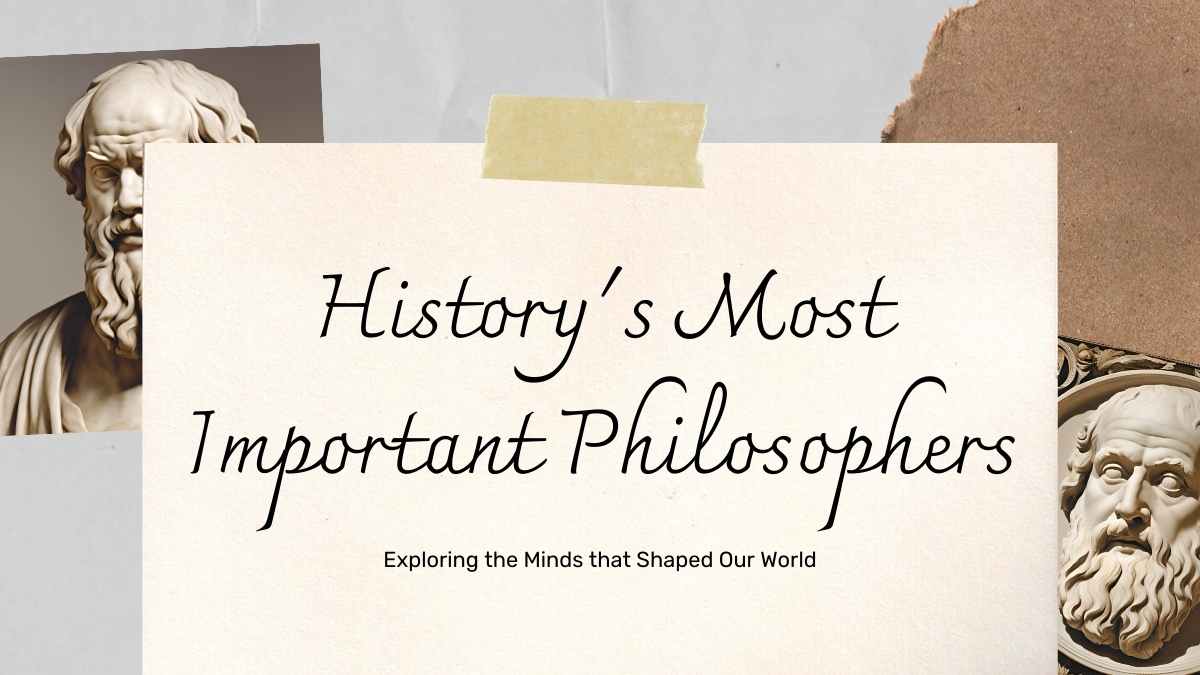 Vintage History’s Most Important Philosophers - slide 1