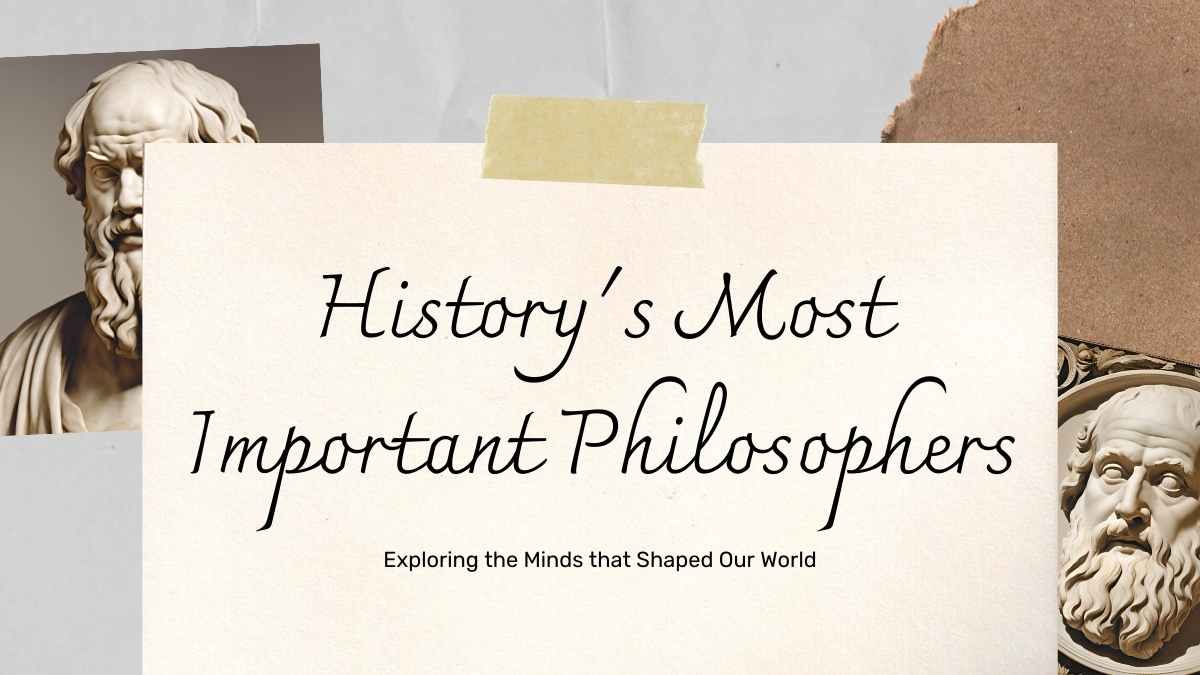 Vintage History’s Most Important Philosophers - diapositiva 1