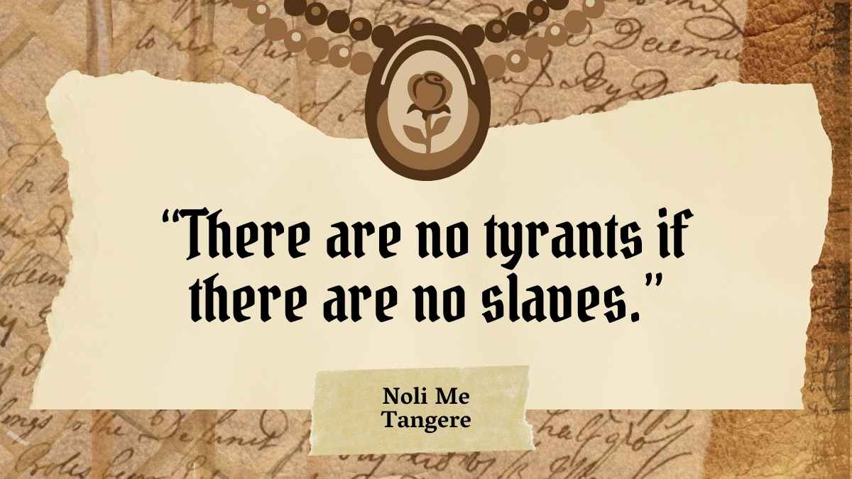 Vintage Noli Me Tangere Lesson Background - slide 9