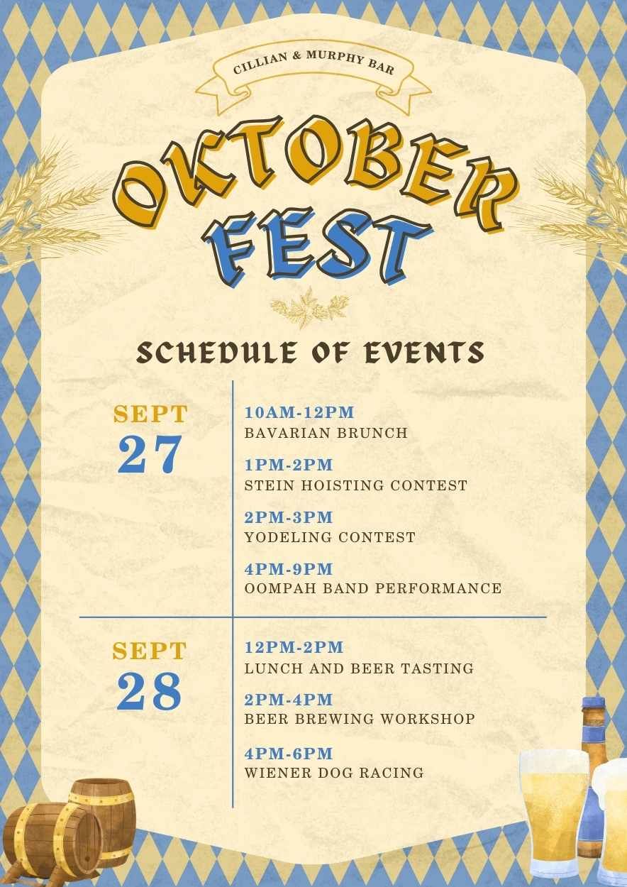 Vintage Oktoberfest Event Schedules - slide 2