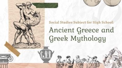 Vintage Social Studies Subject for High School: Ancient Greece & Greek Mythology Slides