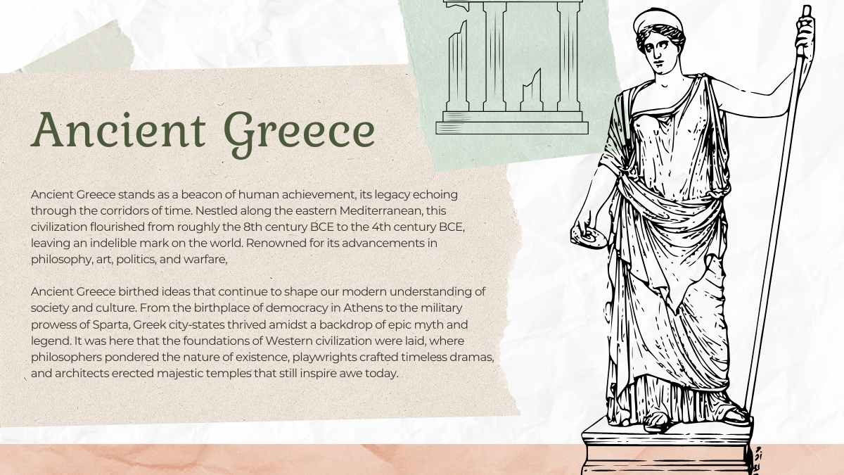 Vintage Social Studies Subject for High School: Ancient Greece & Greek Mythology Slides - slide 5