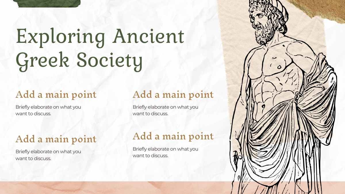 Vintage Social Studies Subject for High School: Ancient Greece & Greek Mythology Slides - slide 7