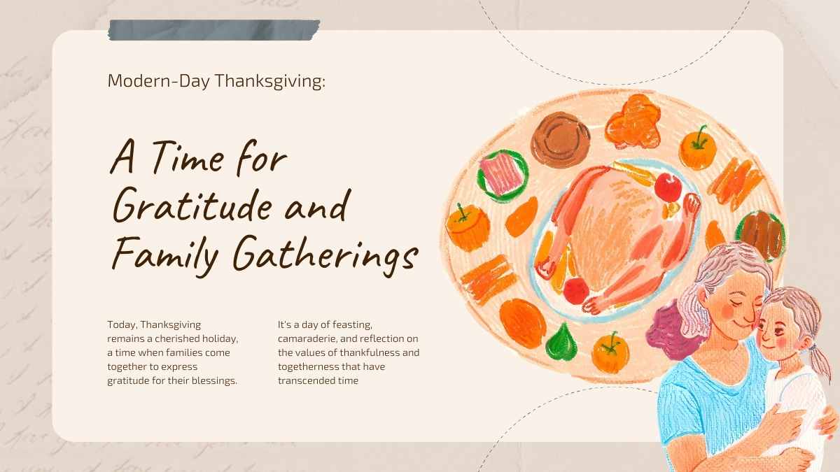 Slide Presentasi Sejarah Thanksgiving dengan Nuansa Vintage - slide 13