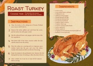 Slides Carnival Google Slides and PowerPoint Template Vintage Thanksgiving Recipe Cards 1