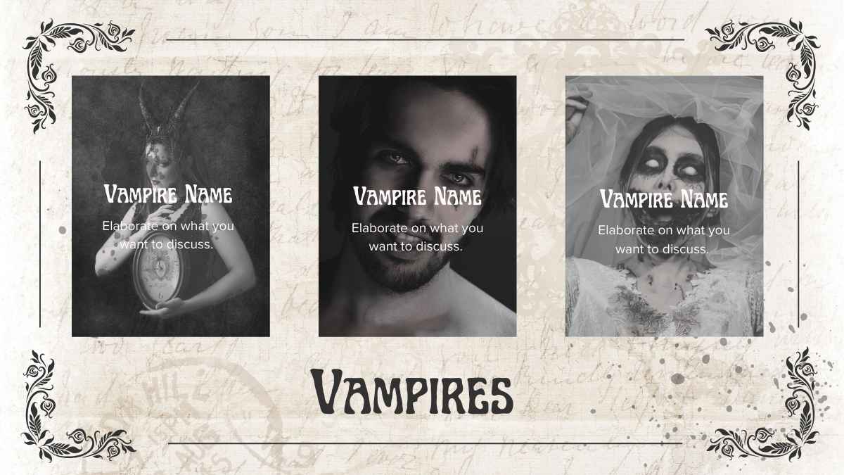 Apresentações de Diários de Vampiros Vintage - deslizar 14