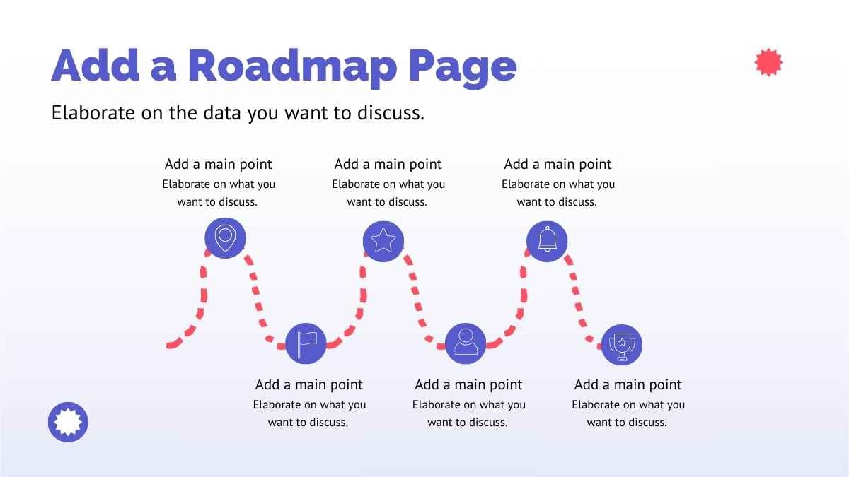 Slide Strategi Roadmap Warna Violet - slide 3