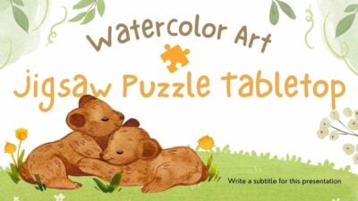 Watercolor Art Jigsaw Puzzle Tabletop Slides