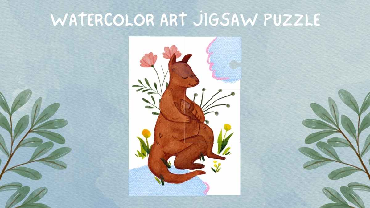 Watercolor Art Jigsaw Puzzle Tabletop Slides - slide 10