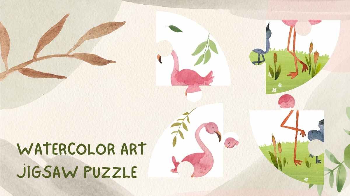 Watercolor Art Jigsaw Puzzle Tabletop Slides - slide 5