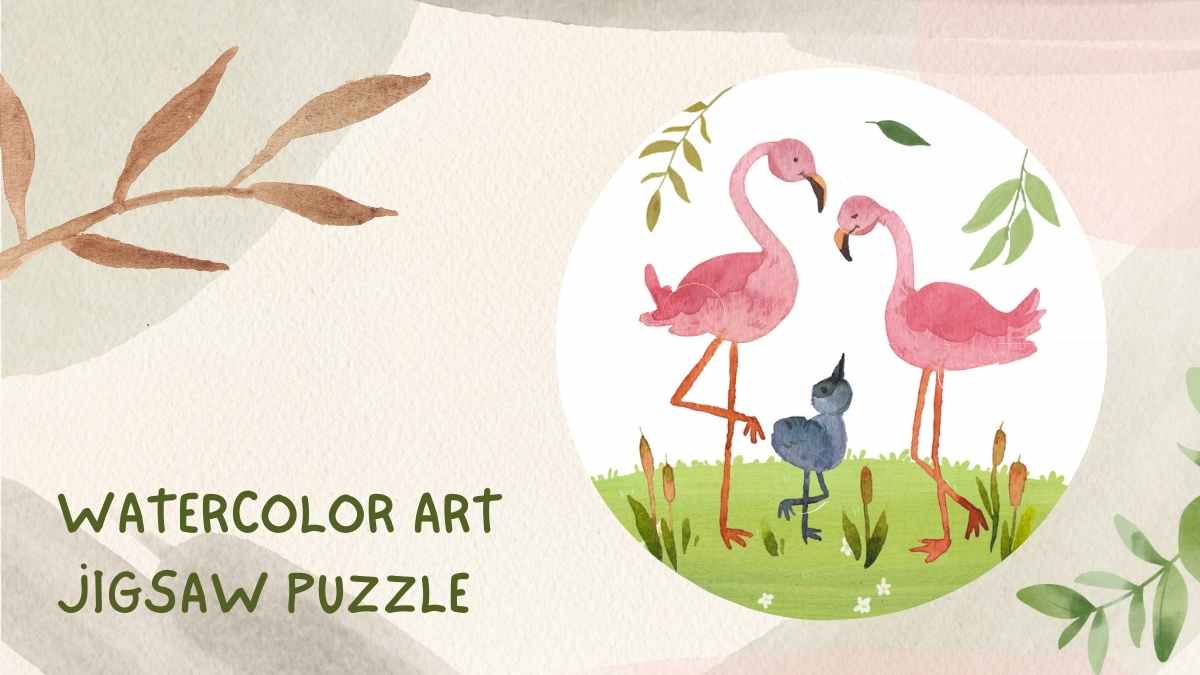 Watercolor Art Jigsaw Puzzle Tabletop Slides - slide 6