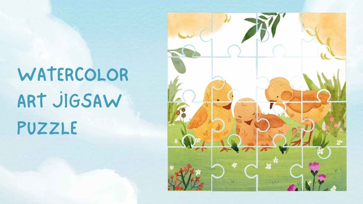 Watercolor Art Jigsaw Puzzle Tabletop Slides - slide 8